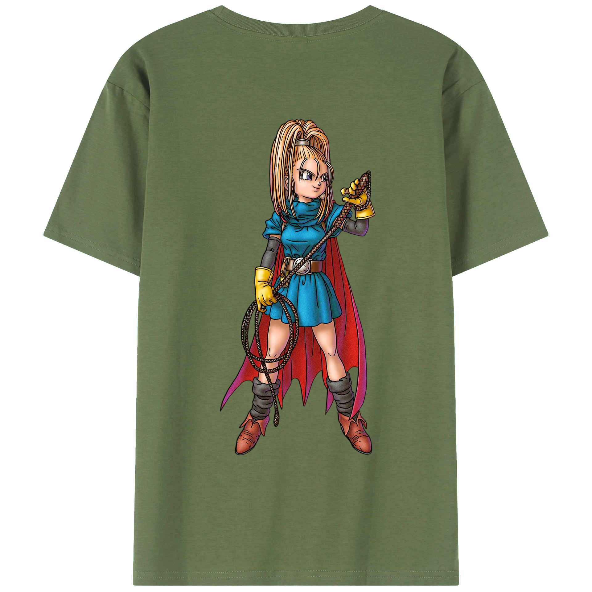 （画像用） ドラゴンクエスト Doragon Kuesuto Dragon Quest 綿100％ メンズ半袖Tシャツ（バックプリント） 通気性